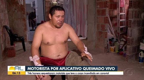 Imagem: Motorista sequestrado e queimado em Maceió
