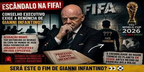 Controvérsias na Copa podem custar o cargo de Infantino