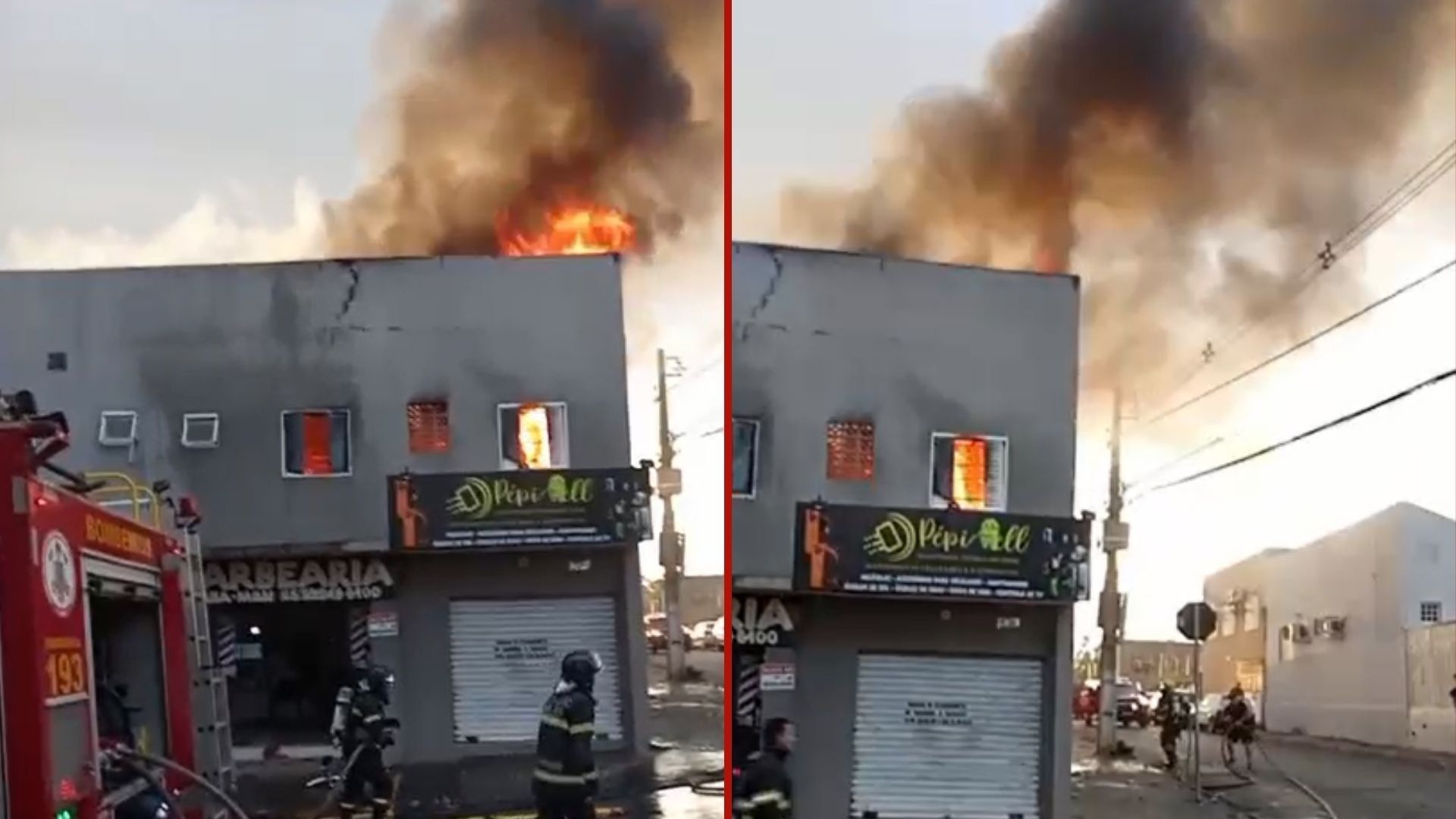 Incêndio atinge quitinete no bairro Alvorada, em Cuiabá